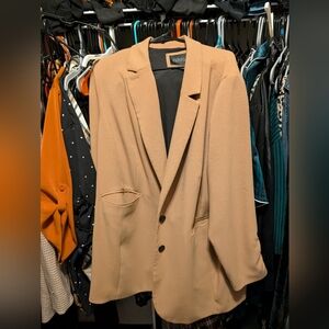 Eloquii Tan/Brown Blazer, Gently Used